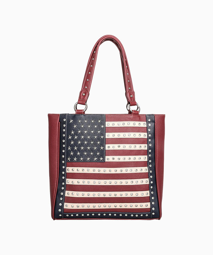 Montana West Women's Oversized American Pride Concealed Carry Tote Bag - Montana West World
