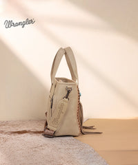 Wrangler Tooled Fringe Concealed Carry Purse Beige