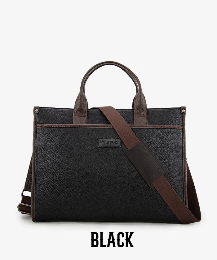 Wrangler laptop tote bag  for women in BLACK
