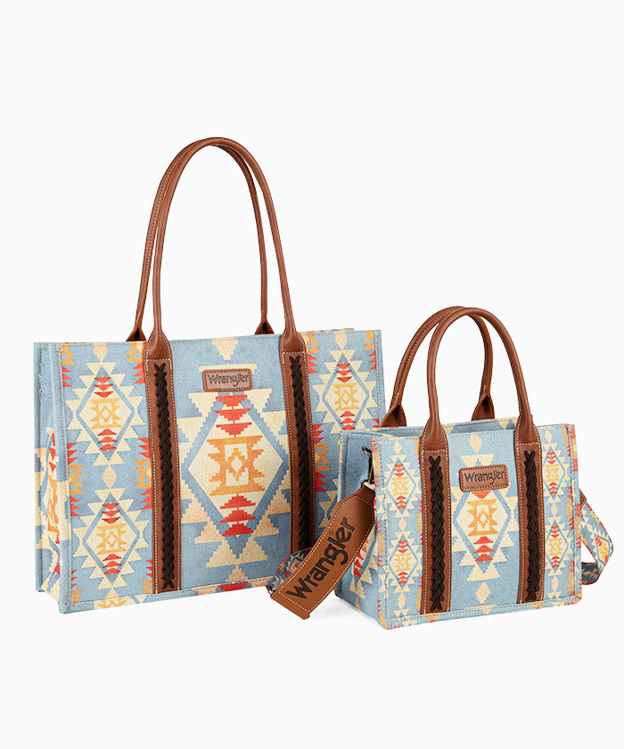 Wrangler Aztec Tote Bag Set - Montana West World