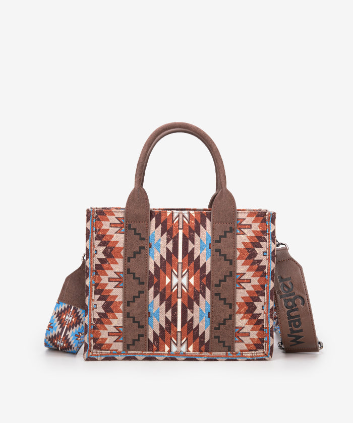 Wrangler All-Over Aztec Print Canvas Tote Bag