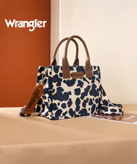 Wrangler All-over Leopard Print Tote Bag Brown