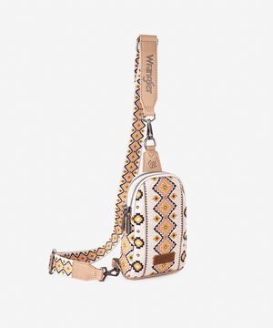 Wrangler Southwestern All-over Aztec Print Sling Bag