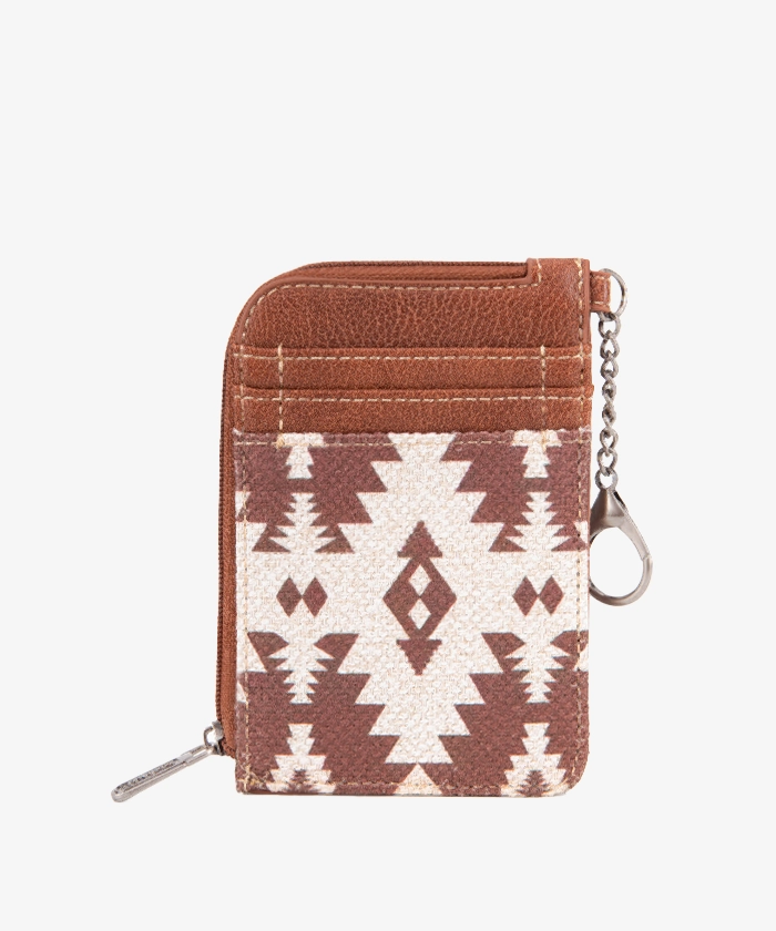 Wrangler Allover Aztec Print Mini Zip Card Case - Montana West World