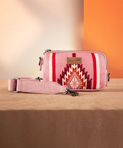 Wrangler Aztec Knitted Wristlet Hot Pink