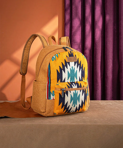 Wrangler Aztec Navajo Print Concealed Carry Backpack Orange