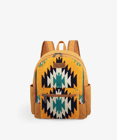 Wrangler Aztec Navajo Print Concealed Carry Backpack Orange