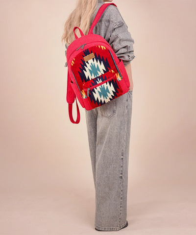 Wrangler_Aztec_Navajo_Print_Concealed_Carry_Backpack_Red