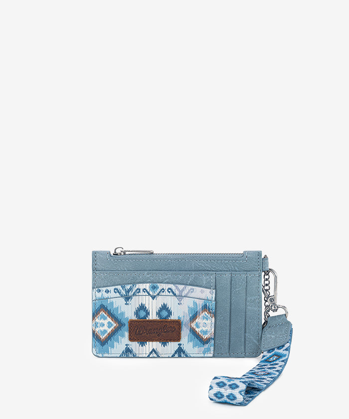 Wrangler Aztec Print Card Case Jean
