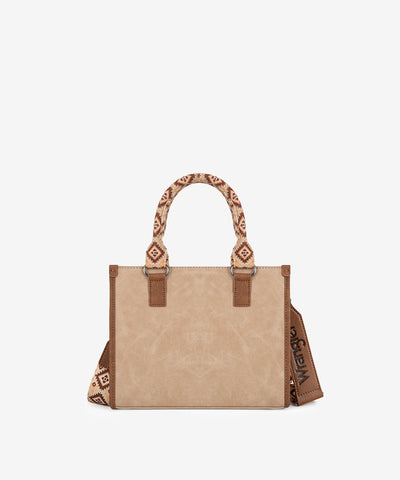 Wrangler Aztec Print Tote Bag Tan