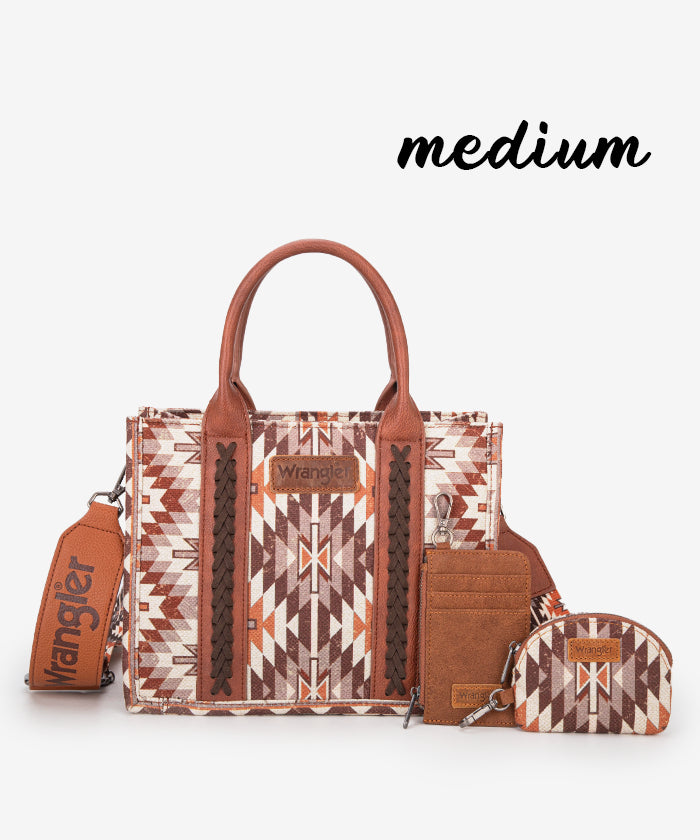 Wrangler_Aztec_Print_Whipstitch_Canvas_Tote_Bag_Set_Brown