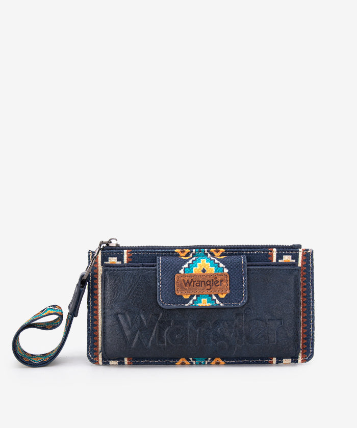 Wrangler_Aztec_Print_Wristlet_Navy