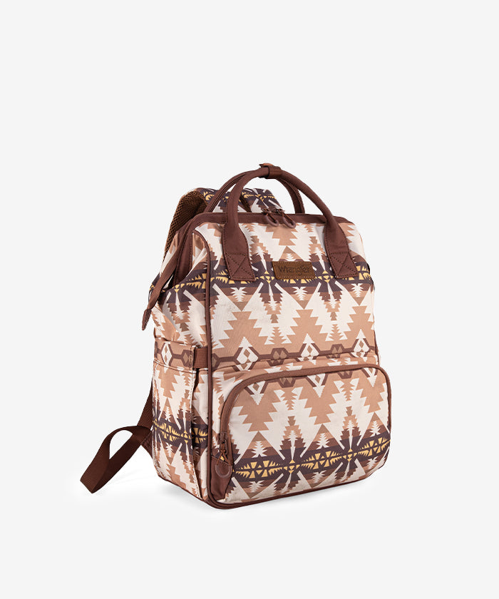 Wrangler Aztec Printed Callie Backpack Tan