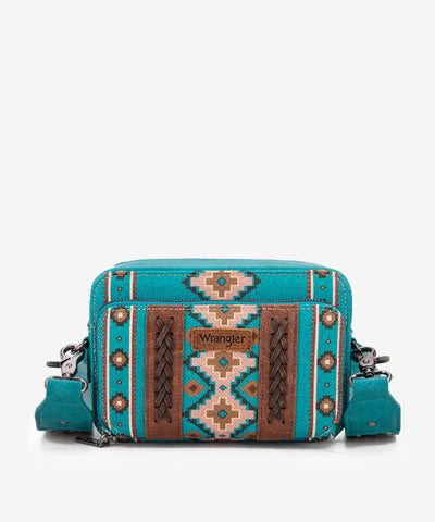 Wrangler_Aztec_Printed_Crossbody_Purse_Turquoise