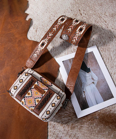 Wrangler Aztec Printed Crossbody Purse