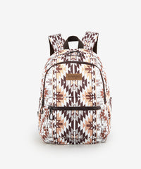 Wrangler Aztec Printed Diaper Bag Backpack Brown