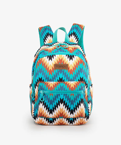 Wrangler Aztec Printed Laptop Backpack Turquoise1