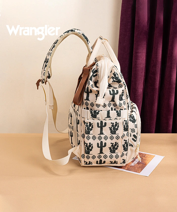 Wrangler Aztec Southwestern Print Diaper Bag Beige