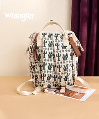 Wrangler Aztec Southwestern Print Diaper Bag Beige