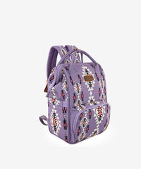 Wrangler Aztec Southwestern Print Diaper Bag Lavender