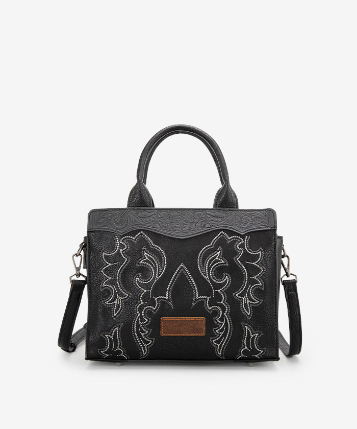 Wrangler_Boot_Scroll_Crossbody_Purse_Black