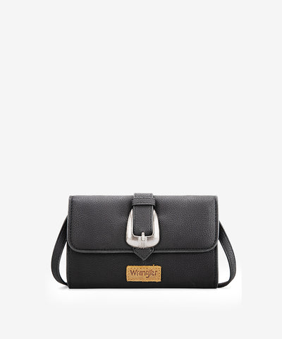 Wrangler Buckle Mini Crossbody Bag Black