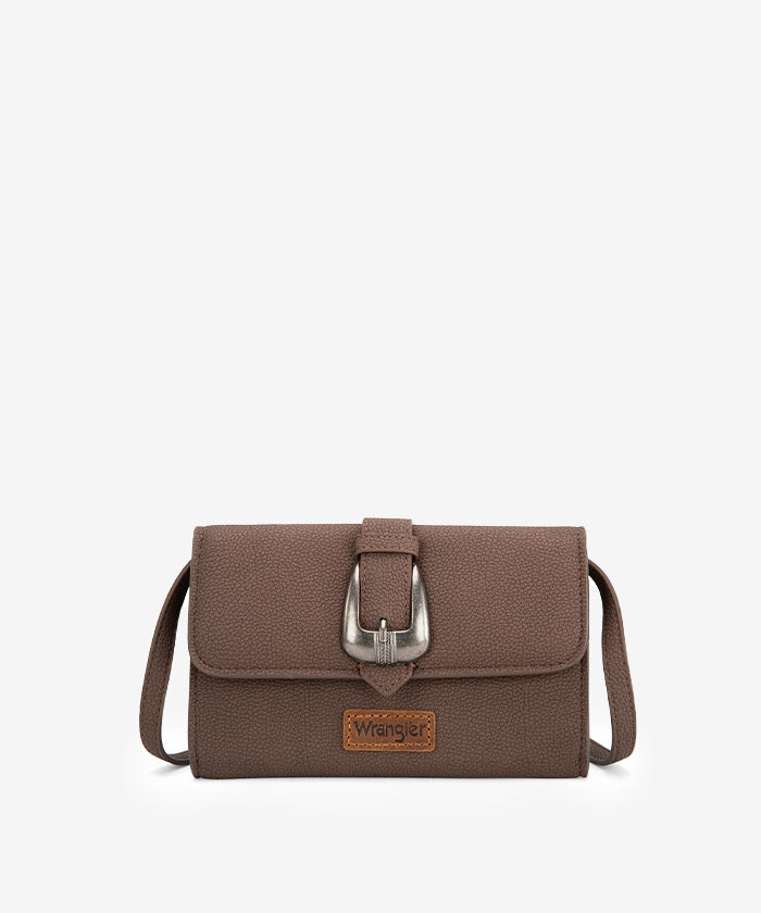 Wrangler Buckle Mini Crossbody Bag Coffee