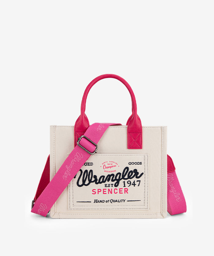 Wrangler Canvas Crossbody Purse Hot Pink