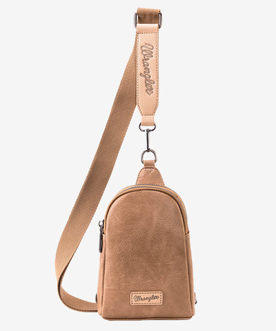 Wrangler Casual Plain Crossbody Sling Bag Khaki