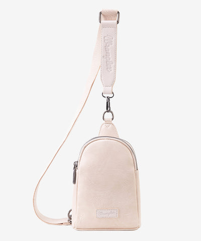 Wrangler Casual Plain Crossbody Sling Bag Tan