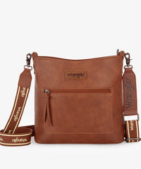 Wrangler_Casual_Plain_Zipper_Crossbody_Bag_Brown