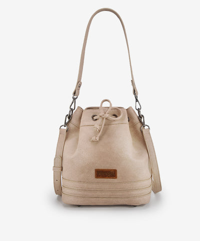 Wrangler Concealed Carry Bucket Crossbody Bag Tan