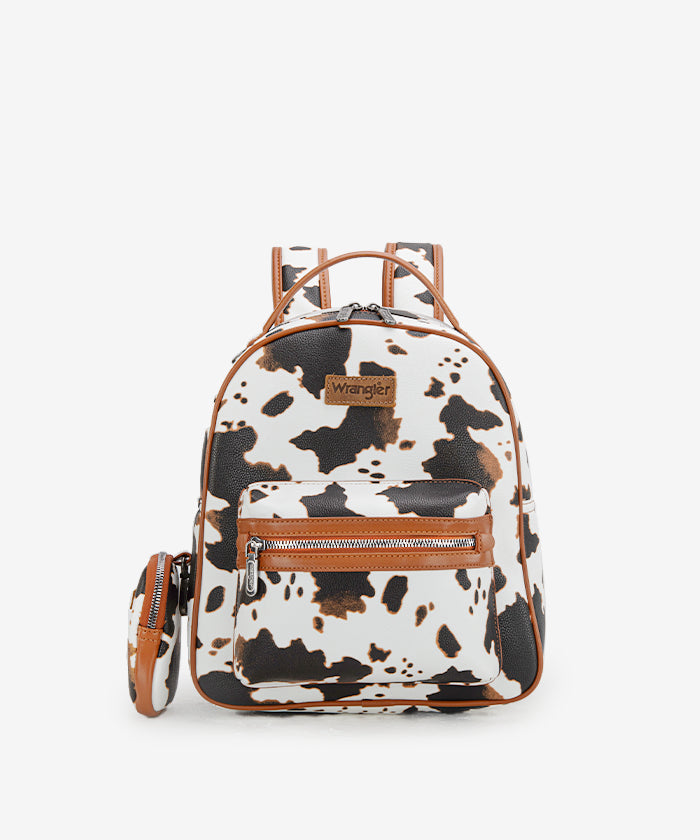 Wrangler_Cow_Print_Backpack_Brown