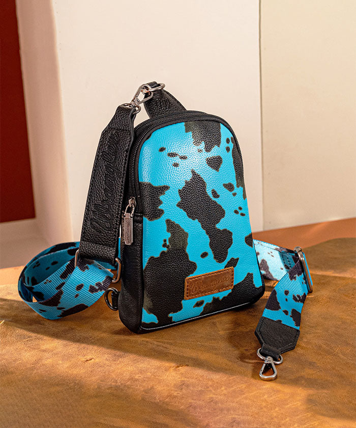 Wrangler Cow Print Concealed Carry Collection Turquoise