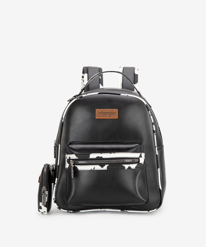 Wrangler_Cow_Print_Decorated_Zipper_Backpack