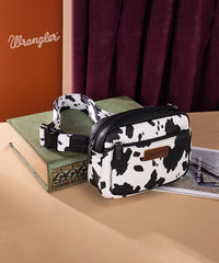 Wrangler Cow Print Fanny Pack Black