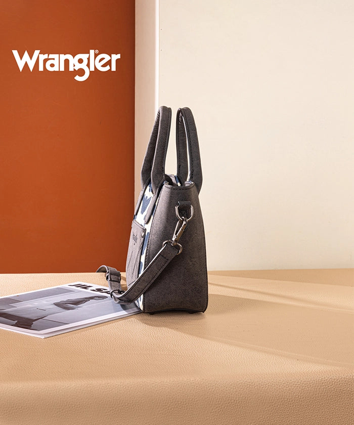 Wrangler Cow Print Mini Tote Bag Black