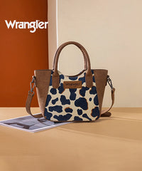 Wrangler Cow Print Mini Tote Bag Brown