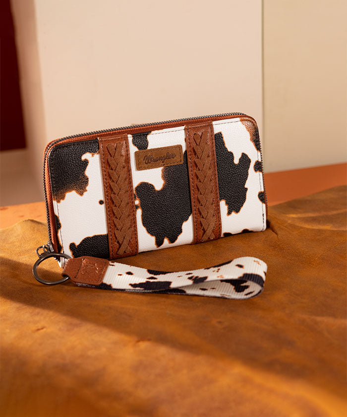 Cow print pocketbook sale