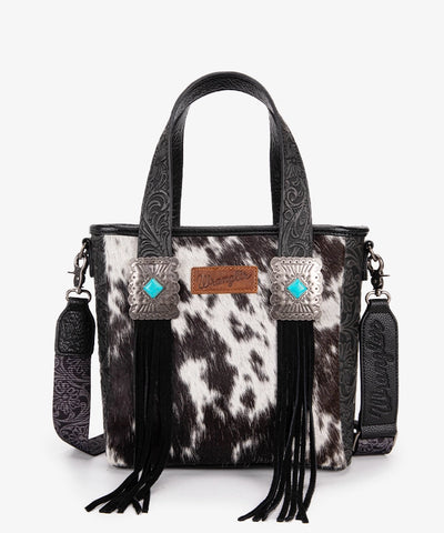 Wrangler_Cowhide_Fringe_Concealed_Carry_Purse_Black