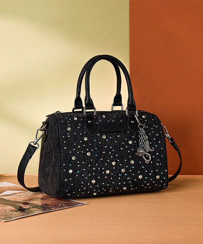 Wrangler_Crystal-Studded_Canvas_Boston_Bag_in_BK
