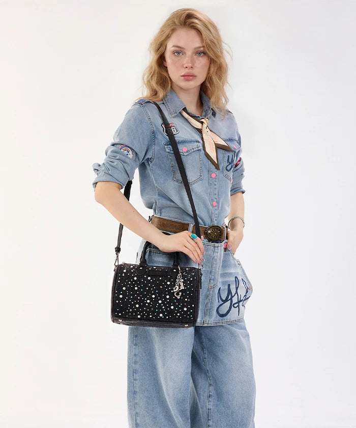 Wrangler_Crystal-Studded_Canvas_Boston_Bag_in_BK