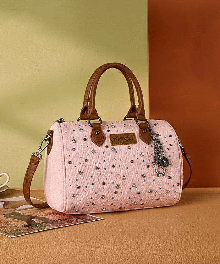 Wrangler_Crystal-Studded_Canvas_Boston_Bag_in_PK