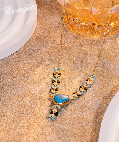 Wrangler Demeter’s Heart Onyx Necklace Turquoise