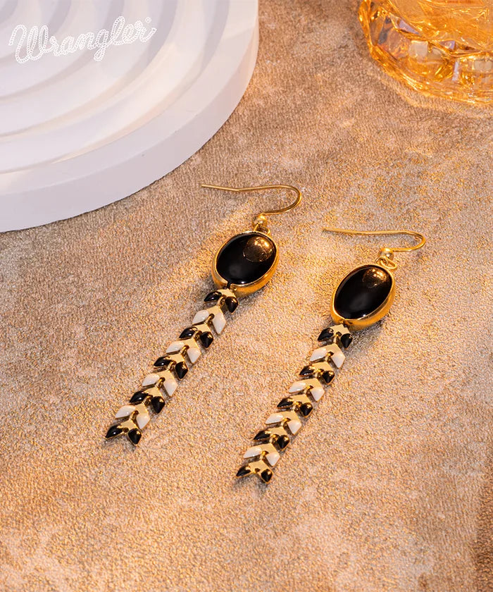 Wrangler Demeter’s Orb Onyx Earrings Black