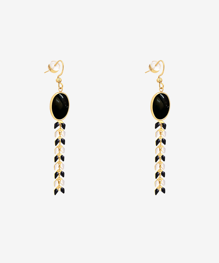 Wrangler Demeter’s Orb Onyx Earrings Black