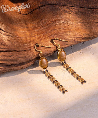 Wrangler Demeter’s Orb Onyx Earrings Brown