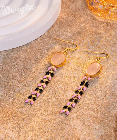 Wrangler Demeter’s Orb Onyx Earrings Pink