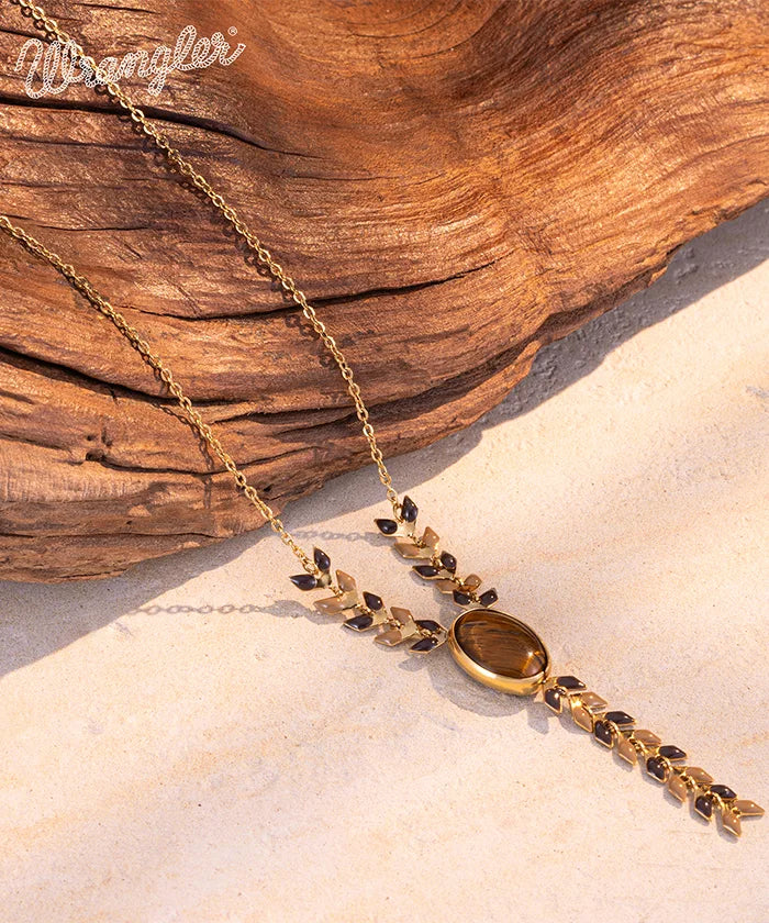 Wrangler Demeter’s Orb Onyx Necklace Brown