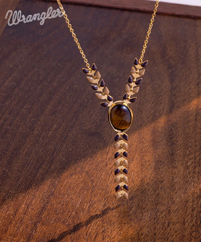 Wrangler Demeter’s Orb Onyx Necklace Brown